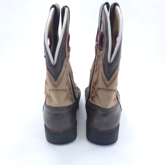 Laredo Boys' Collared Western Cowboy Boots Square Toe Size 11.5 Kids LC2261 - Picture 4 of 7